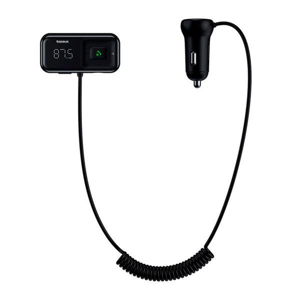 FM трансмістер + АЗП Baseus T Shaped S-16 Car Bluetooth MP3 Player black 44978 фото