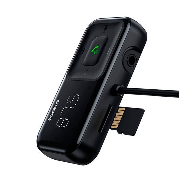 FM трансмістер + АЗП Baseus T Shaped S-16 Car Bluetooth MP3 Player black 44978 фото