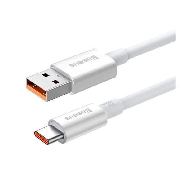 USB Cable Baseus Superior Series Fast Charging Data Type-C 100W (1m) white 18718 фото