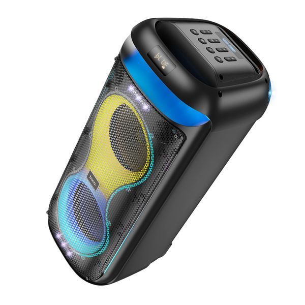 Колонка Bluetooth Hoco HA13 Max Ramon black+2 мікрофона black 40415 фото