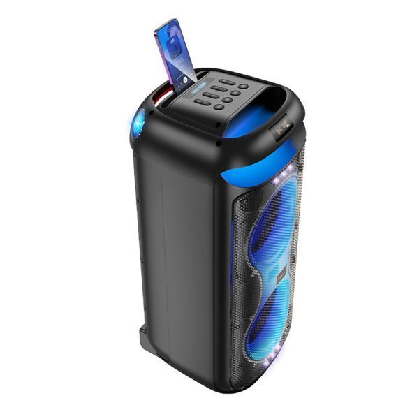 Колонка Bluetooth Hoco HA13 Max Ramon black+2 мікрофона black 40415 фото