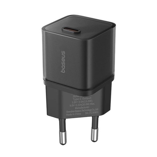 МЗП Baseus GaN5S Fast Charger 20W (1USB-C) black 27154 фото
