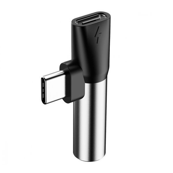 Перехідник AUX Baseus L41 Type-C to Type-C + 3.5mm black 29537 фото