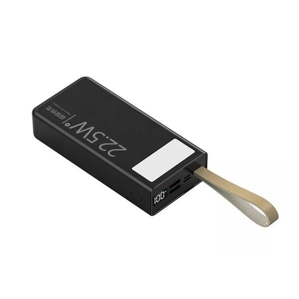 Power bank 30000 mah TUGII PD 22.5W Display LED Lamp LCD black 37133 фото