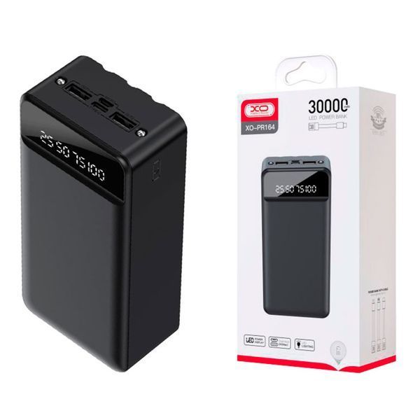 Power bank 30 000 mAh XO PR164 black 37723 фото