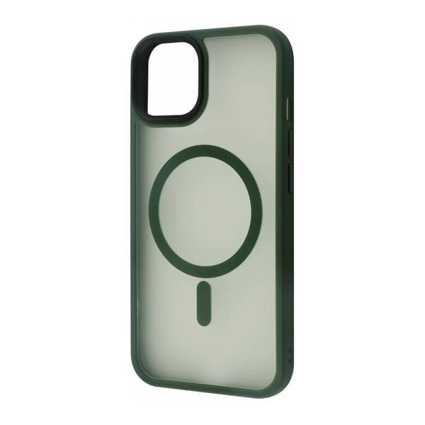 Силікон iPhone 15 MagSafe Matte Case green 35027 фото
