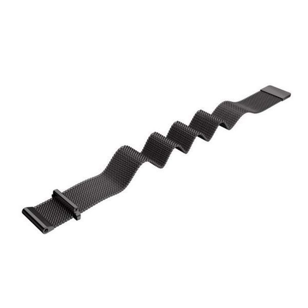 Універсальний ремінець 22mm Milanese Loop black 17875 фото