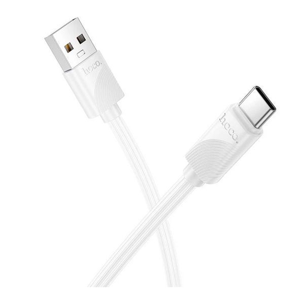 USB Cable Hoco Type-C X114 3A 1m white 46990 фото
