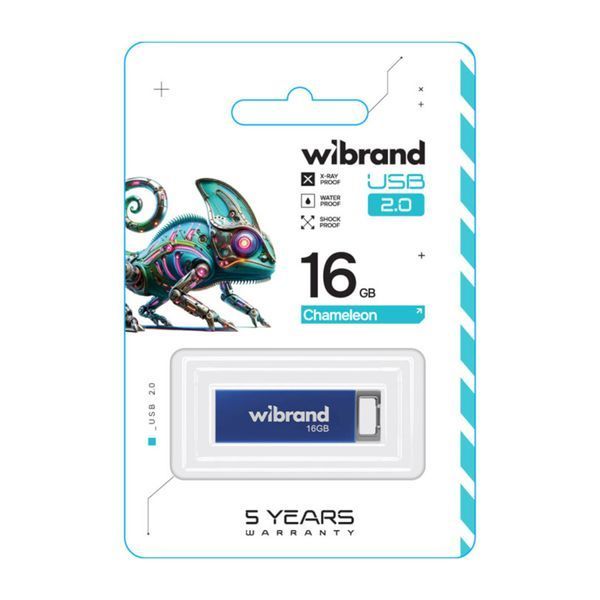 USB Flash 16 GB Wibrand Chameleon Blue 05919 фото