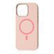 Силікон iPhone 14 Pro with MagSafe Fibra OmniMag light pink 46646 фото 1
