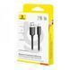 USB Cable Baseus Foamed Silicone Fast Charging Lightning 2.4A (1m) black 45977 фото 1