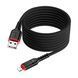 USB Cable Hoco Lightning X59 2.4A 2m black 34733 фото 3