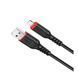 USB Cable Hoco Lightning X59 2.4A 2m black 34733 фото 2
