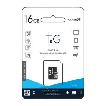 MicroSD 16GB T&G UHS-1 Class 10 25252 фото