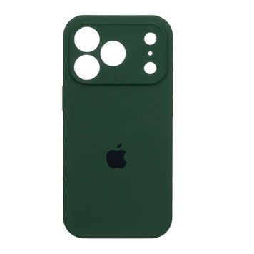Silicone case Full camera iPhone 17 Pro Max hunter green 45094 фото