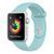 Ремінець Apple watch 42/44/45mm silicone turquoise 25303 фото