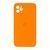 Silicone case Full square close camera iPhone 11 Pro Max orange 28720 фото