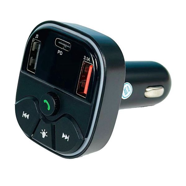 FM трансмістер Bluetooth FM-C19 PD20W3A black 40274 фото