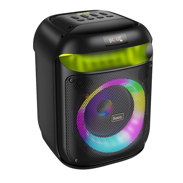 Колонка Bluetooth Hoco HA13 Ramon black+2 мікрофона black 40416 фото