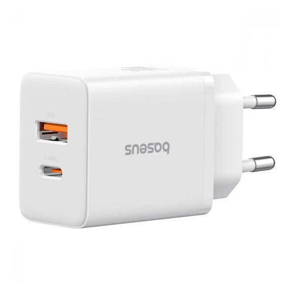 МЗП Baseus Cube Fast Charger 30W (1USB/1USB-C) White 45978 фото