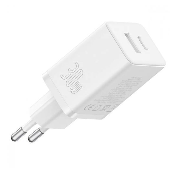 МЗП Baseus Cube Fast Charger 30W (1USB/1USB-C) White 45978 фото