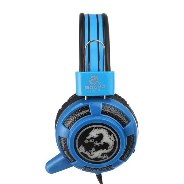 Навушники для комп'ютера JEQANG F-15 black - blue 40057 фото
