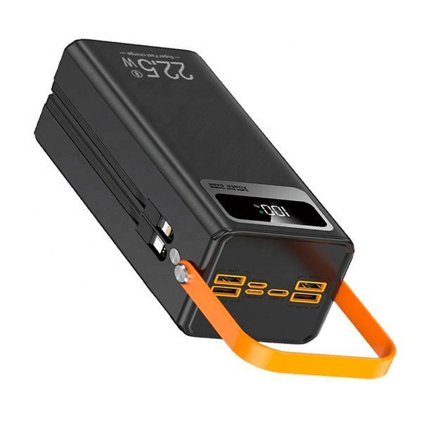 Power bank 60 000 mAh WUW-TUGII Y106 22.5W PD22.5W LED Lamp LED Display+cable black 45758 фото