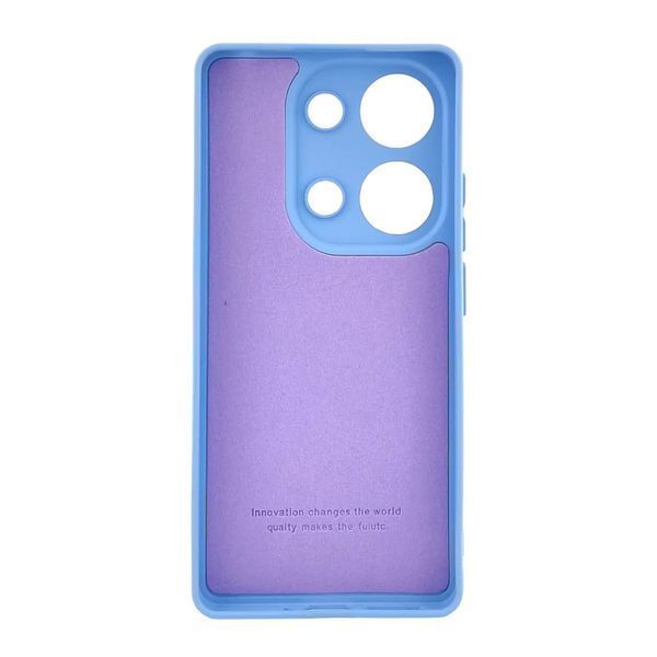 Silicone cover Full Xiaomi RedMi Note 13 Pro 5G neon blue 35225 фото
