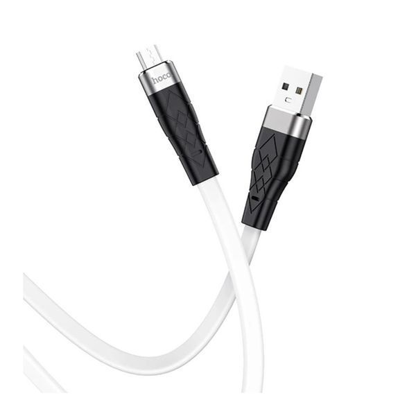 USB Cable Hoco Micro usb X53 2.4A 1m white 28686 фото