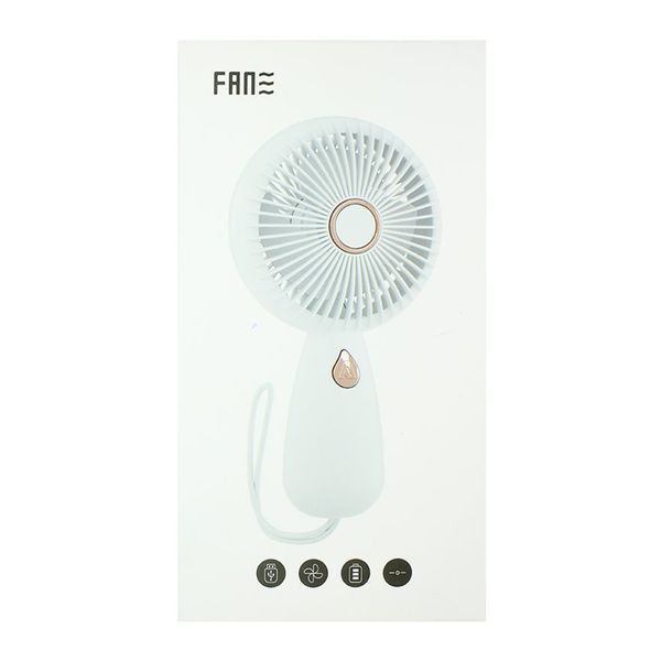 Вентилятор з акумулятором ZB103 white 38510 фото