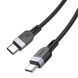Cable Hoco Type-C to Type-C X109 60w 2m black 39673 фото 3