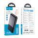 Power bank 10 000 mah Hoco J108A PD20W+QC 3.0 22.5W Bipow black 35324 фото 2