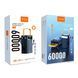 Power bank 60 000 mAh WUW-TUGII Y106 22.5W PD22.5W LED Lamp LED Display+cable black 45758 фото 1
