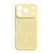 Silicone case iPhone 17 Pro with MagSafe Vision yellow 48060 фото