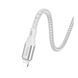 USB Cable Hoco Lightning X98 2.4A 1m silver 34723 фото 3