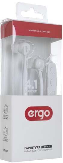 Навушники Bluetooth Ergo BT-801 white 18577 фото