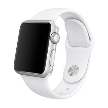 Ремінець Apple watch 38/40/41/SE silicone white 21804 фото