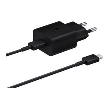 АЗП Samsung 15W-45W/2A (1USB/1USB-C) + cable Type-C to Type-C black 32049 фото