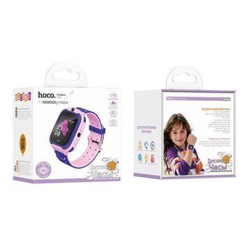 Дитячий годинник з GPS Hoco Y105 2G pink 43063 фото