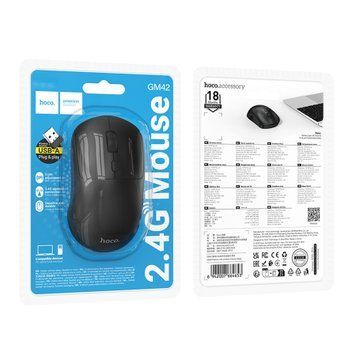 Мишка Bluetooth Hoco GM42 black 44131 фото