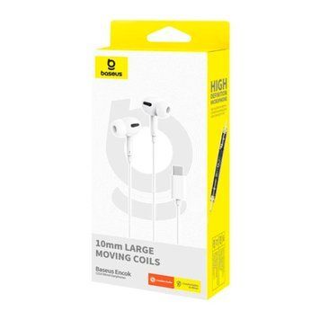 Навушники Baseus Encok CZ18 Type-C white 47187 фото