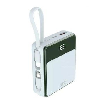 Power bank 10 000 mah XO PR224 fast charging dual line blue 00662 фото