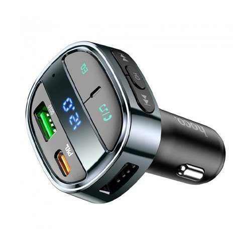 FM трансмістер Bluetooth Hoco E70 PD30W QC3.0 black 29766 фото
