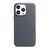 Накладка iPhone 15 Pro Leather with MagSafe grey 38605 фото