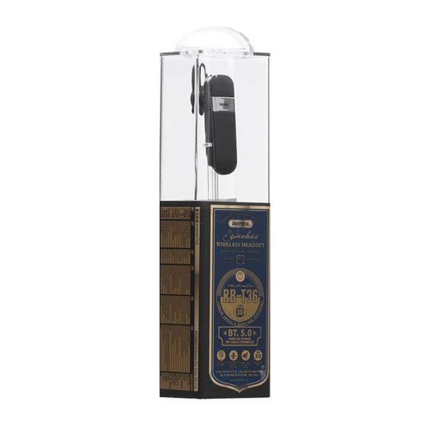 Bluetooth гарнітура Remax RB-T36 black 25576 фото