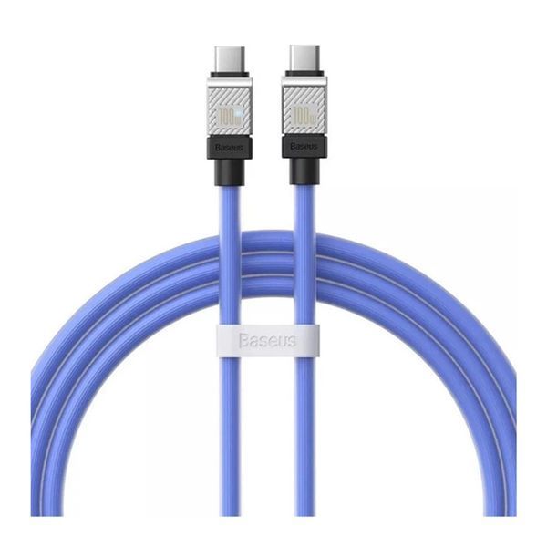 Кабель Baseus CoolPlay Series Type-C to Type-C 100W (1m) blue 08427 фото