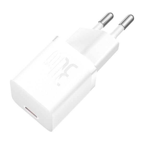 МЗП Baseus GaN5S Fast Charger 30W (1USB-C) white 27160 фото
