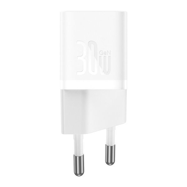 МЗП Baseus GaN5S Fast Charger 30W (1USB-C) white 27160 фото