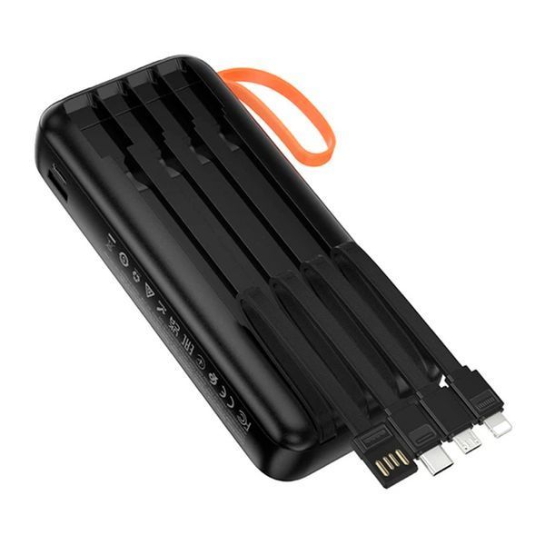 Power bank 20 000 mAh Hoco J151A PD20W+QC3.0 22.5W 4 cables black 45621 фото