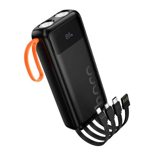 Power bank 20 000 mAh Hoco J151A PD20W+QC3.0 22.5W 4 cables black 45621 фото